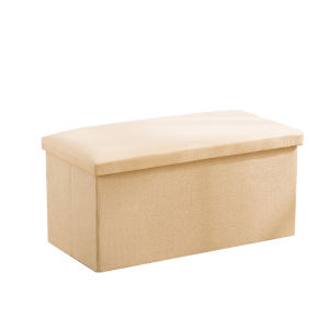 76X38X38CM Large Size  Free Shipping High-Quality Ottoman Rectangular Storage Stool Sit Adult Sofa Folding Box Big Clothing Store Storage Chair Sofa Stool Household Fabric Storage Cabinets 110L Capacity