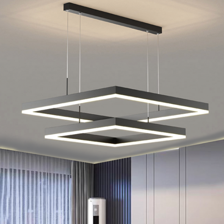Curated visual reference: Fresh Look at Modern Minimalism Led Chandelier Square Mounted Pendant Lamp Indoor