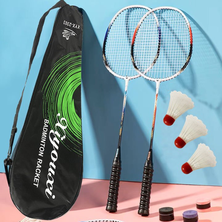 COD JVL Badminton racket set 3pcs double racket with free shuttlecock