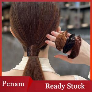 [PAM] Simulation Wig Hair Band Leather Band Female Head Rope Tie Hair Ponytail Hair Rope Headwear