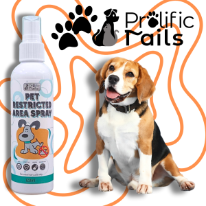 PETSCHOICE - Prolific Tails Restricted Area Spray 120ml | Safe & Effective Deterrent for Pets
