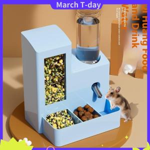 March 2-in-1 tự động hamster tự động trung chuyển nước quả đa chức năng vật nuôi nhỏ uống và cho ăn thực phẩm container