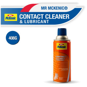 Mr McKenic®- Contact Cleaner & Lubricant (450gm). Cleaning solvent. Removes dust oxide & grime. Protects electrical contacts. Improves electrical conductivity. Lubricates. Safe on most sensitive surfaces. Great product for Tamiya model cars!