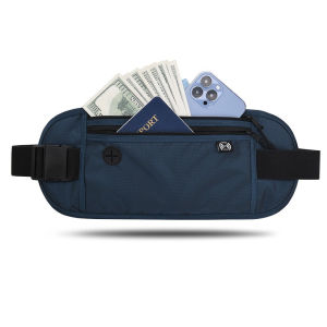 Sports Belt Secure Travel Money Belt Slim Travel Pouch Hidden Bag Undercover Hidden RFID Blocking Travel Wallet Anti-Theft Passport