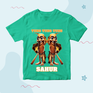 Baju Kaos Atasan Anomali Anak Laki Laki Karakter Tung Tung Sahur Kembar Keren 1 - 10 Tahun - DTF