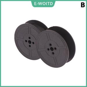 【E-WOITD】 Typewriter Ribbon Twin Spool Typewriter Ribbon Black Twin Spool Replacement Pack for Most Typewriter
