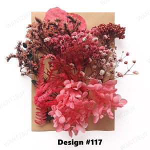 DIY Preserved Pressed Mixed Dried Flower Handmade Art Floral Decoration Gift Craft Home Bunga Kering Bingkai Mas Kahwin