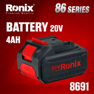 Ronix 8690 20V 2.0Ah (2.0Ah) Lithium-Ion Battery | 8691 20V 4.0Ah (4.0Ah) Battery Pack | 8692 22V Fast Charger | Compact Design LED Indicator Quick Charge | Compatible with Ronix 86 Series Tools | High Performance for Power Tools | Model 8690 86918692