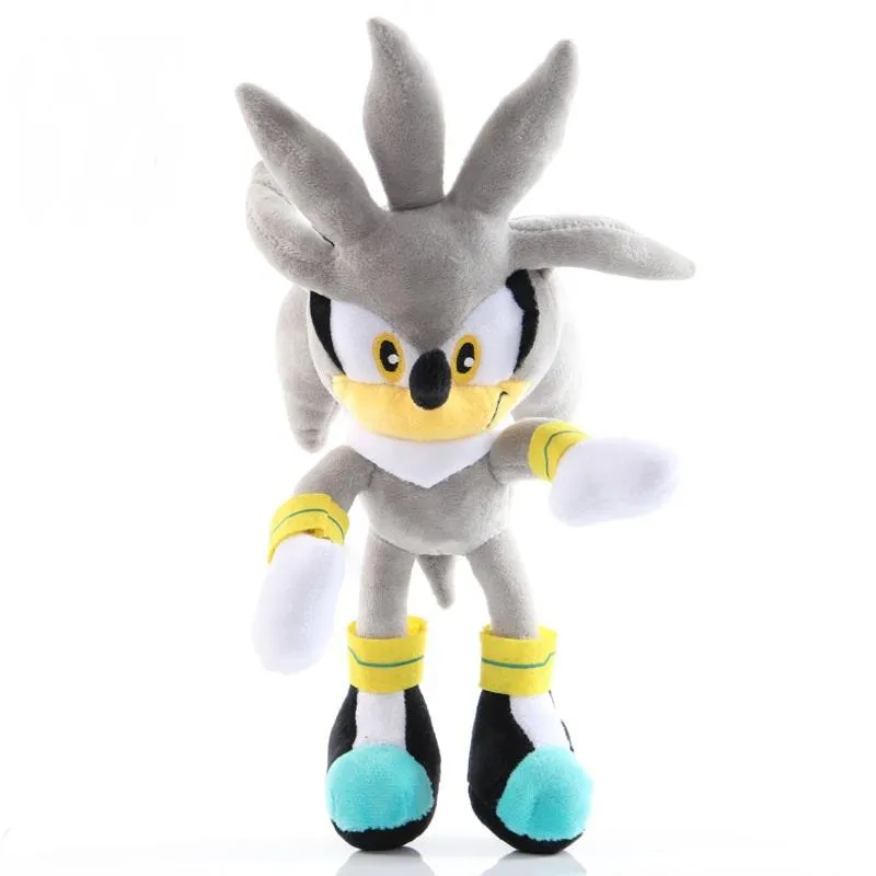 6pcs/lot 25-30cm Sonic The Hedgehog Peluche Toys Black Blue and Red Sonic  Plush Toys Soft Stuffed Dolls Baby Gifts For Kids' Christmas