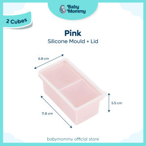 Babymommy👶Ice Cube Tray Ice Maker Big Ice Mold Silicone Baby Food Storage Container Kitchen Acuan Kiub Ais 硅胶制冰模制冰格
