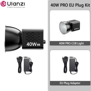 Ulanzi L023 40W Pro Portable LED Video Light Bi-Color COB Photographic Studio Light 2500K-6500K 3400mAh for Video Live Streaming
