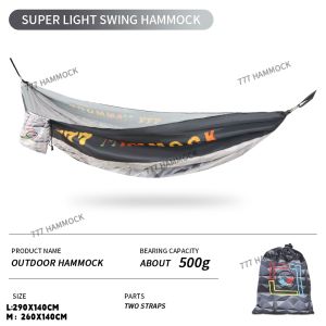 Hammock Duyan Camping Hiking Double Outdoor Portable equipment WIth Storage Bag Travel Hammock duyan