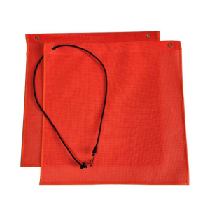 Elastic Rope Attach PVC Safety Flag For High Visibility Transport Warning 12 or 18Inch Warning Flag Road Traffic