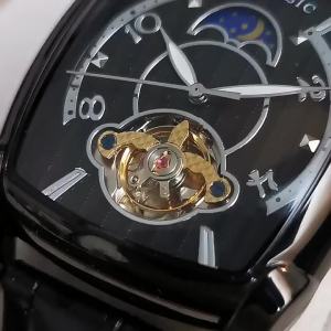 G7 Augustus Watch Mechanical Mens Square Large Dial Skeleton Automatic Mechanical Watch High-end Casual Genuine Leather Mens Watch 7/7