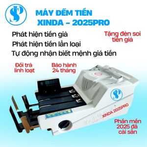 Máy đếm tiền phát hiện tiền giả phát hiện tiền khác loại XD - 2025PRO mẫu mới  bảo hành 18 tháng