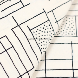 Batik Prabuseno Kain Batik Print Motif Sketsa Putih Seri Kalanata