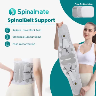Spinalmate SpinalBelt Support Spine Lumbar Support Belt Posture Correction Waist Brace