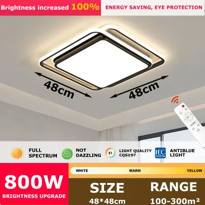 LED Ceiling Light 3 color with remote Living room bedroom light modern ceiling lamp home lighting With switch