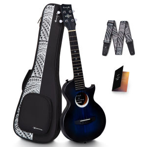 Enya Taimane Moon Signature Tenor Ukulele 26 Inch All Solid Mahogany Professional Ukelele with Gig Bag and Strap (EUT Moon Ukulele)