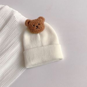 Baby Winter Warm Baby Beanies Hat Cartoon Bear Boys Girls Beanies Caps Knitted Toddler Kids Hat Bonnet