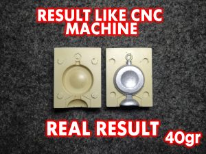 Molding Cetakan Bandul Timah Pemberat Pancing Model Koin 40gr Lead Sinker