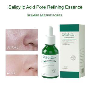 Salicylic Acid Pore Contraction Essence Moisturizing Hydrating Repair Remove Blackhead Acne Freckle Removal Hyaluronic Acid Facial Essence Pore Minimization Serum Pore Contraction