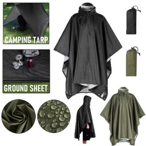 MAOMEI STUDIO 3 in 1 Cycling Rain Poncho Portable Waterproof Rain Cape Cloak Multifunctional Hooded Riding Raincoat Outdoor