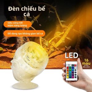 Đèn LED Mini Tròn Trang Trí Bể Cá Hồ Cá Để Được Dưới Nước