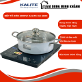 Bếp từ đơn cao cấp 2000w Kalite KLI 6600 - Công suất khoẻ, 9 chế độ nhiệt, cảm biến tự ngắt - Tặng kèm nồi lẩu. 
