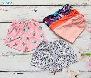 Combo 10 quần thun bé gái từ 3-39kg cotton co giãn 4 chiều quần đùi trẻ em quần mặc nhà mặc ngủ bé gái cotton xuất dư mềm mịn thoáng mát thấm hút - 2 túi duyên dáng