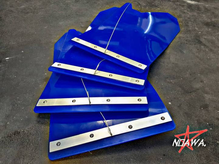 บังโคลนรถยนต์ สีน้ำเงิน Blue Mud Flaps แนวออฟโรด แนวแรลลี่. Lazada.co.th