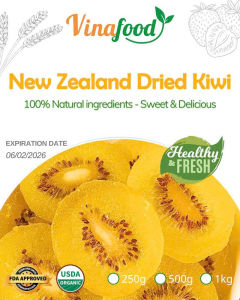 Dried Sliced Kiwi VINAFOOD 100G/250G/500G 100% Natural Sweet & Delicious