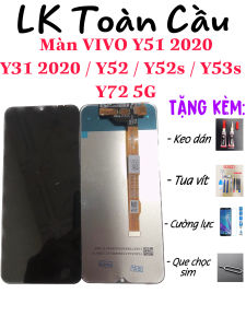 Màn hình Vivo Y51-2020 / Y52 / Y31-2020 / Y53S / Y52S / Y72 5G  New Full bộ màu đen Bảo hành 3 tháng Tặng kèm keo dán màn hình+tua vít sữa chữa+cường lực+que chọc sim+FREE SHIP