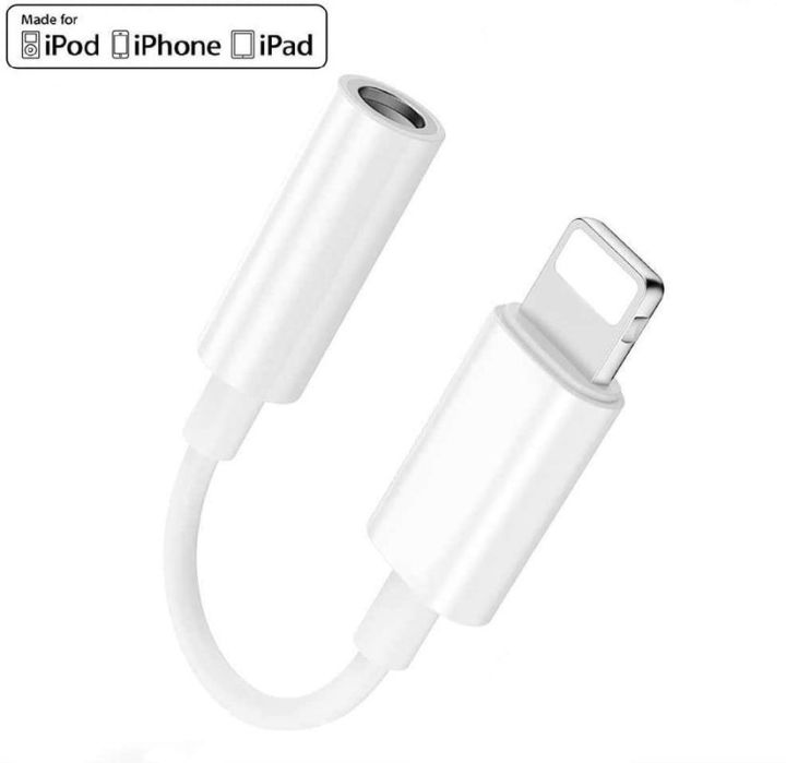 CrashStar Jack Audio Cable Adapter For iPhone 15 14 13 12 11 Pro Max  Mini XR X XS Max Plus Earphone Aux Splitter Headphone IOS Syetem