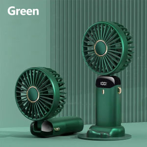 HandheldFan 1500mAh/3000mAh Foldable Portable Desk Outdoor Neck Hanging 5 Speed USB Rechargeable Fan Phone Stand Display Screen Peminat komputer tangan
