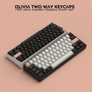 【Keycap Only】160 Keys GMK Olivia Keycaps Dark Olivia Keycap Cherry Profile PBT DOUBLE SHOT Key Caps For Filco CHERRY Ducky iKBC Mechanical Gaming Keyboard