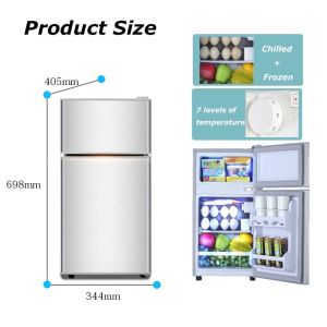 Two Door/Three Door Refrigerator 125L/145L/152L Home Large Capacity Energy-Saving Quiet Energy-Saving Refrigerator for Indoor Freezer 家用冰箱