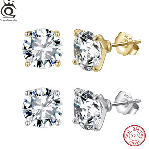ORSA JEWELS 925 Sterling Silver with a Stunning Oval Zirconia Simple Yet Elegant Jewelry for Women for Everyday Wearing LZE532026