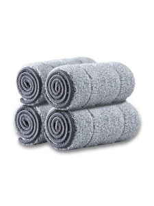 YURO 40CMไม้ม็อบถูพื้นแบบรีดน้ำ ไม้ถูพื้น ถังปั่น Flat Mop ไม้ม๊อบพร้อมถังรีดน้ำ ซักน้ำและรีดน้ำในตัวเดียว ไม่เลอะมือ