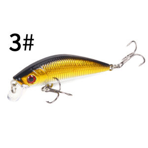 1Pcs 7.9g/7cm Fishing Lure 3D Eyes Plastic Hard Baits SwimBait Lure Minnow Simulation Pencil Lures with 2 Treble Hooks