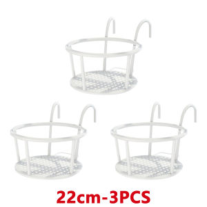 Gbest Balcony Wrought Iron Flower Pot Rack Wall Hanging Planter Box Stand Plant Hanger Gardening Pots Metal Flower Pot Holder Pot With Shelf/Hanging Flowers / Rak Pasu Bunga Besi Gantung Dinding Outdoor Garden Penyangkut Bunga