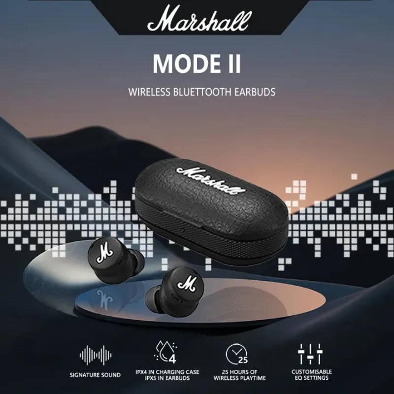 Marshall Mode II Wireless Bluetooth Compatible Headset In-Ear