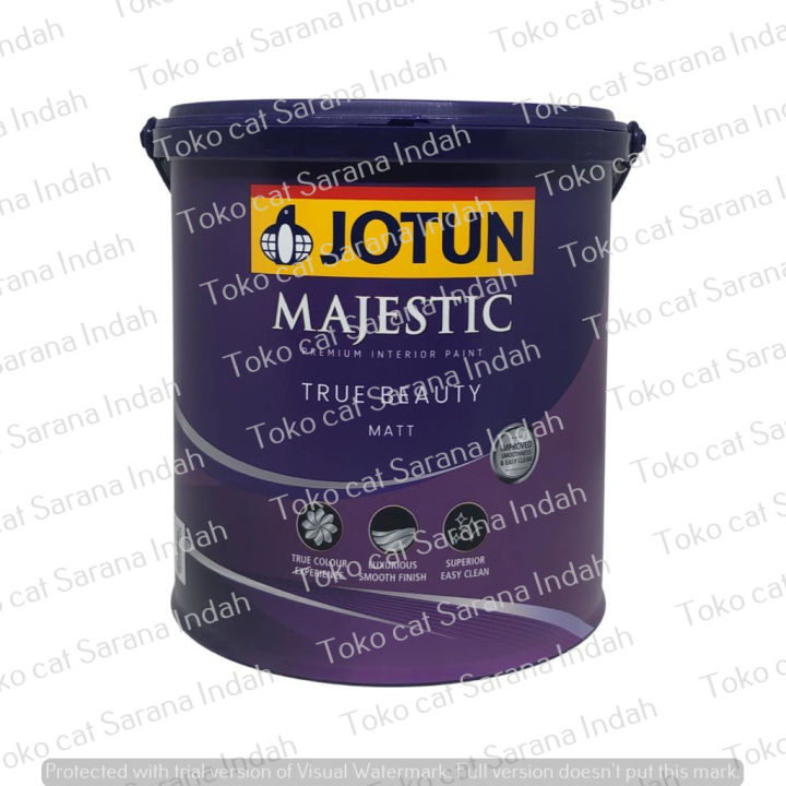 JOTUN Majestic Matt WHITE - 2.5 LT / 4 KG Cat Tembok Interior Cat ...