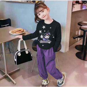 promo setelan anak terbaru/setelan baju anak perempuan usia 1-5 tahun / setelan baju kaos lengan panjang motif kuromi lucu anak perempuan