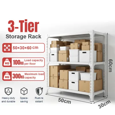 24 hour ship out Steel Shelf Metal Rack Cold-rolled Steel Layer Shelving Storage Shelf Metal Shelf Multi-Purpose Rack Organizer Shelf Layer for Things Kitchen Cabinet Organizer Storage Rack Shelf