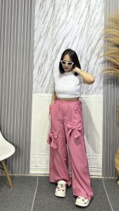 SHINE FASHION - IZZY RIBBON PANTS / CELANA KULOT PITA COQUETTE