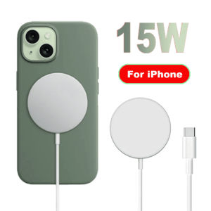 15W USB C Fast Wireless Magnetic Charger Compatible With iPhone Fast Charging Cable