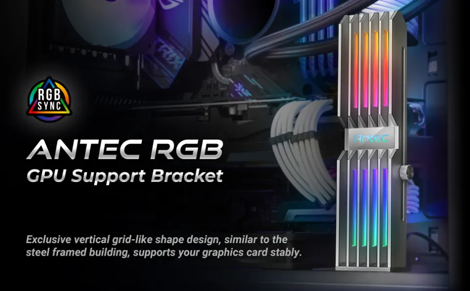 ANTEC RGB GPU SUPPORT BRACKET [SUPPORT GRAPHICS CARD & ENRICH