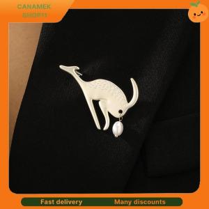 ❣️❣️❣️ Creative Kangaroo Pearl Brooches Light Luxury Pin Badge Buttons Brooch Vintage Versatile Clothing Jewelry Accessories Gifts