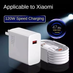 120W 6A Fast Charging Adapter Type C Super Fast Charger for Android Mobile Phone